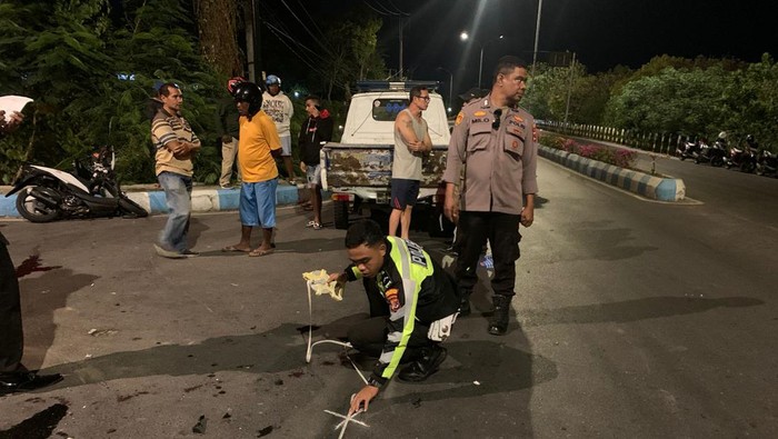 Kumpulan Fakta Hasil Olah TKP Kecelakaan Maut Seorang Pelajar Pengemudi Sepeda Motor Tabrak Mobil Tewas di Kupang